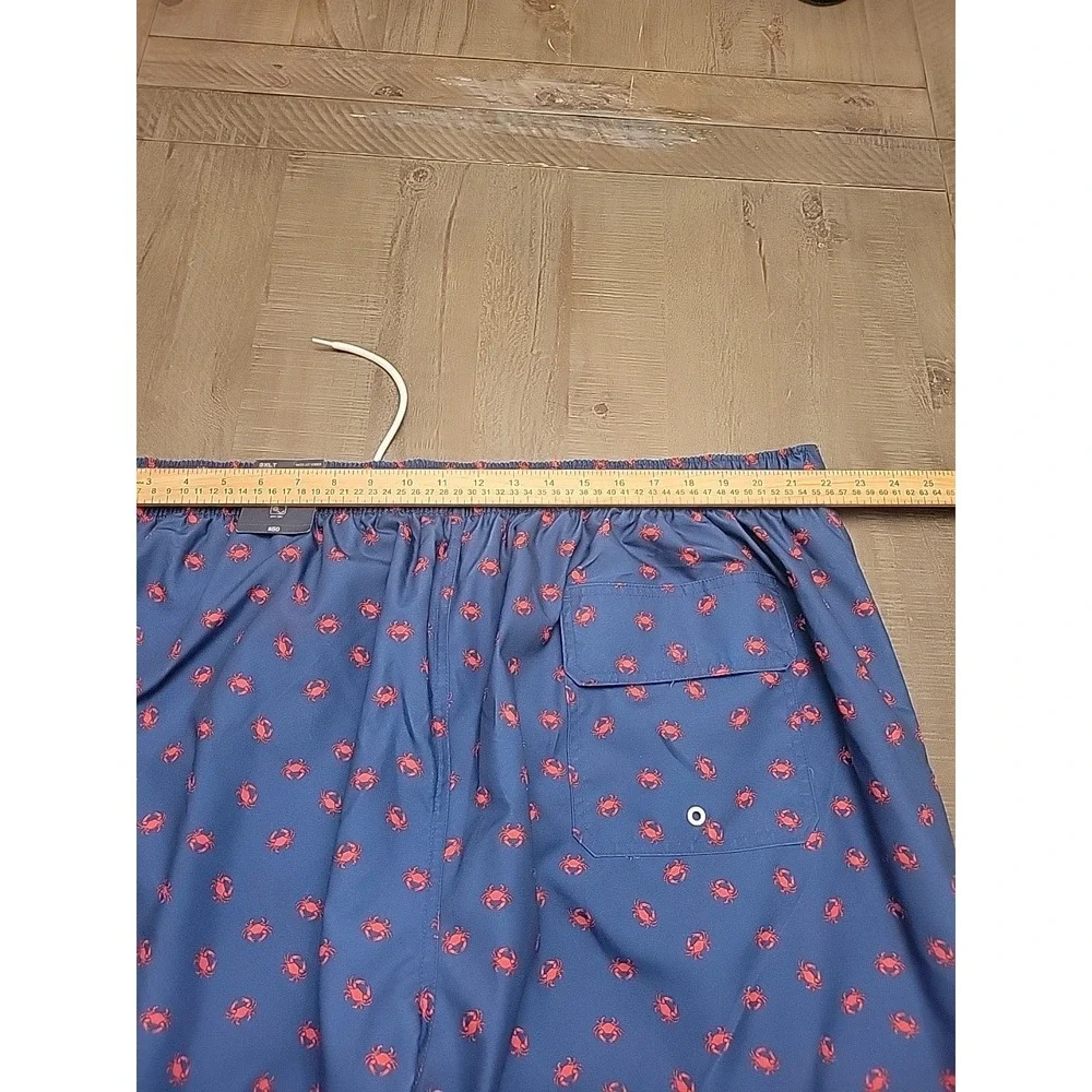 St‎ John Bay Hydrochromic Swim Trunk Men's 3XLT NEW Nwt Crabs Strech Elastic